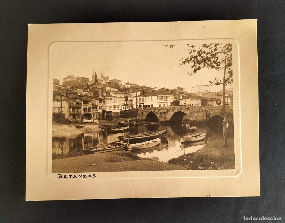Fotograf&iacute;a antigua: BETANZOS (A CORU&Ntilde;A) - POSTAL / FOTO DEL PUENTE VIEJO SOBRE EL R&Iacute;O MANDEO.