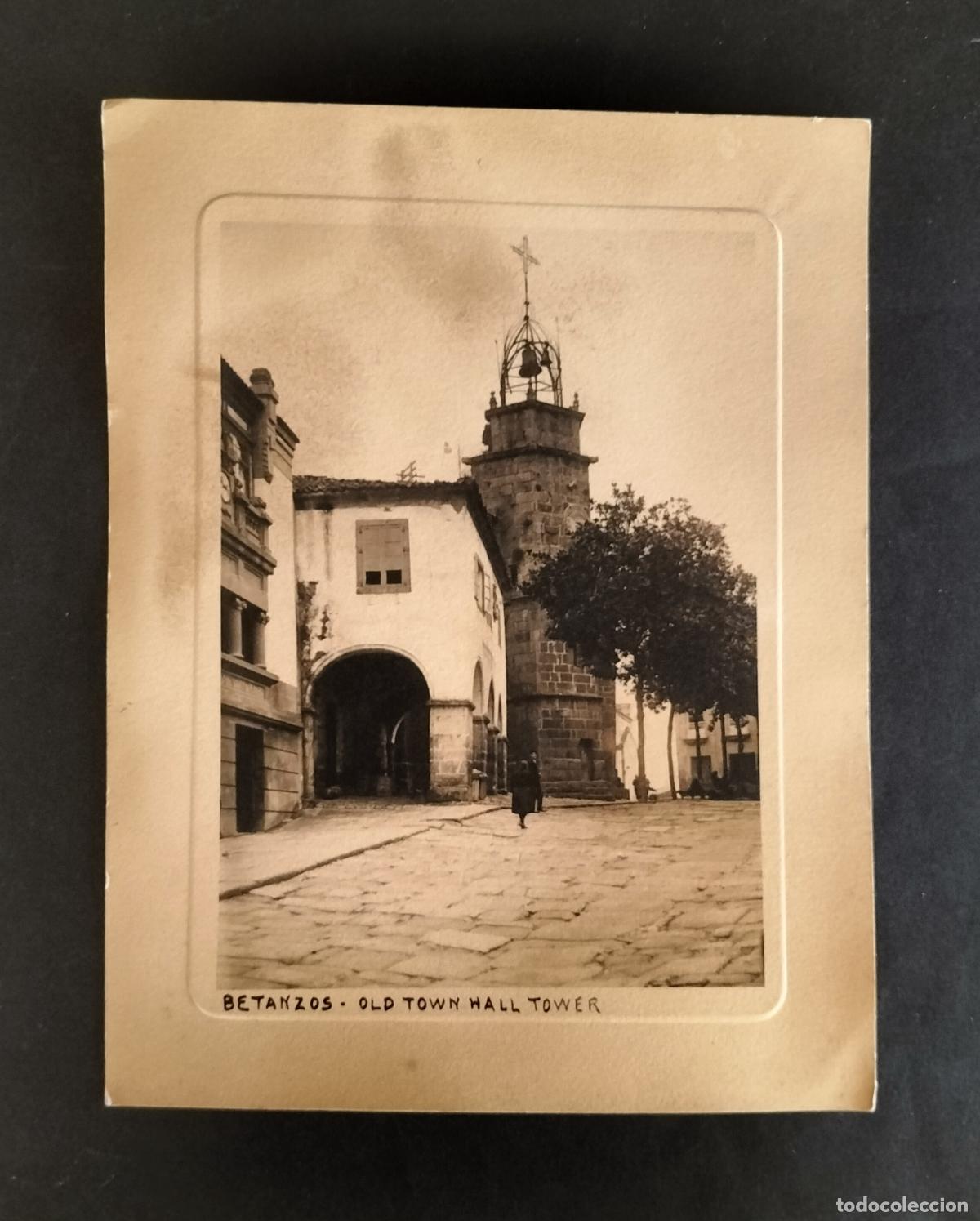 Fotograf&iacute;a antigua: BETANZOS (A CORU&Ntilde;A) - POSTAL / FOTO TORRE DEL RELOJ.