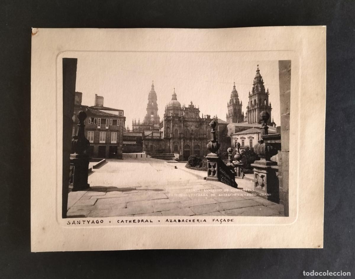 Fotograf&iacute;a antigua: SANTIAGO DE COMPOSTELA - CATEDRAL Y AZABACHER&Iacute;A - FOTO ./ POSTAL