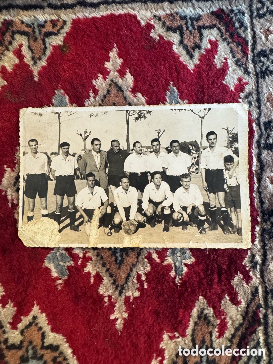 Fotograf&iacute;a antigua: Foto antigua f&uacute;tbol Valencia