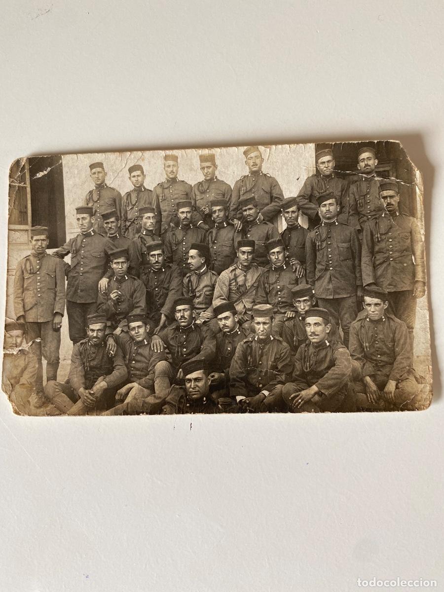 Fotograf&iacute;a antigua: Fotograf&iacute;a militar. Reclutas artilleros ej&eacute;rcito espa&ntilde;ol. &Eacute;poca Alfonso XIII. A&ntilde;o 1919
