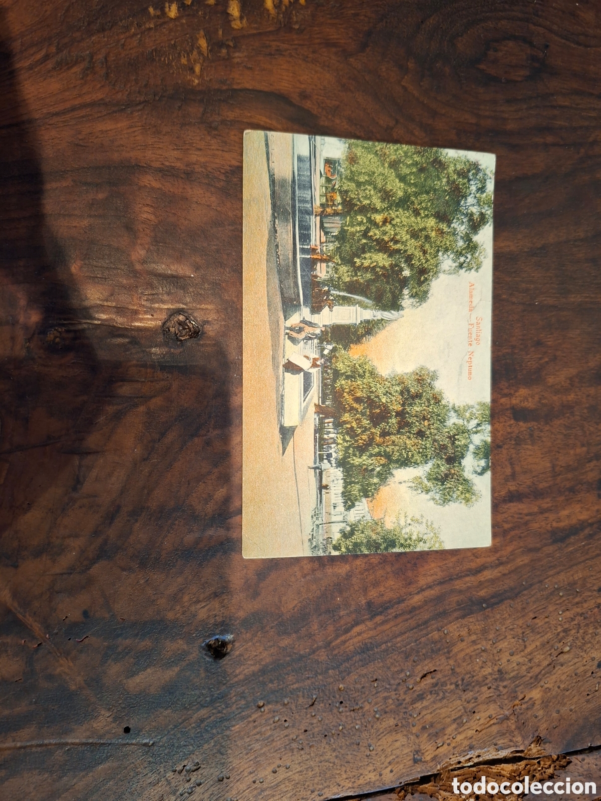 Fotograf&iacute;a antigua: Tarjeta postal Santiago de Chile 1915