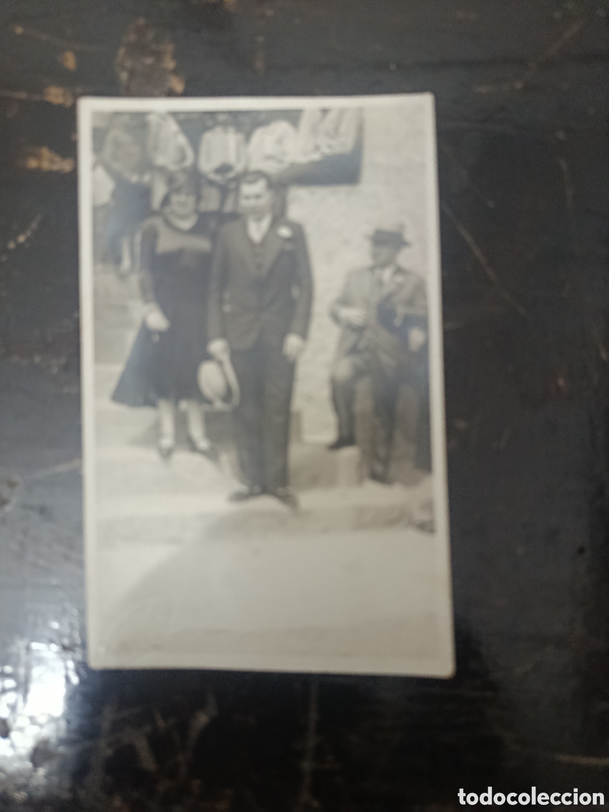 Fotograf&iacute;a antigua: Foto se&ntilde;or posando en una boda fotograf&iacute;a casals