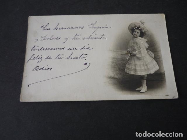 Fotograf&iacute;a antigua: NI&Ntilde;A CON ABANICO POSTAL FOTOGRAFICA