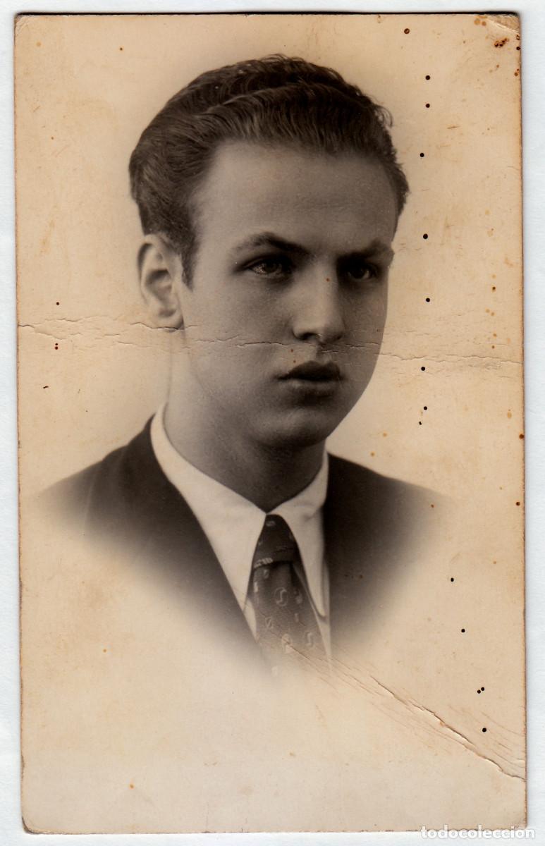 Fotograf&iacute;a antigua: Segura, Puerta del Sol 4, Madrid. Joven caballero de pelo ondulado. A&ntilde;os 20-30 rc