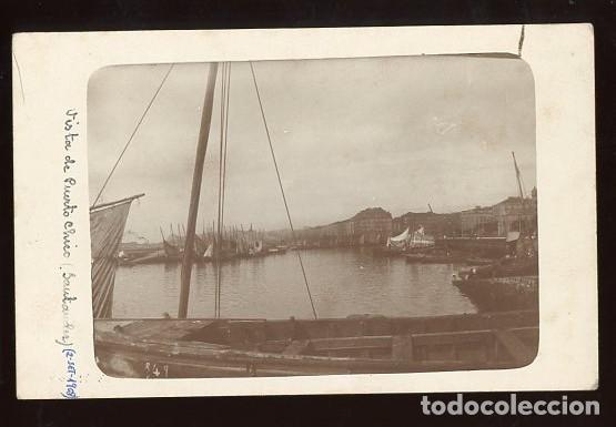 Fotograf&iacute;a antigua: SANTANDER. CANTABRIA. BONITERAS DE BILBAO EN PUERTO CHICO. 1908. ORIGINAL