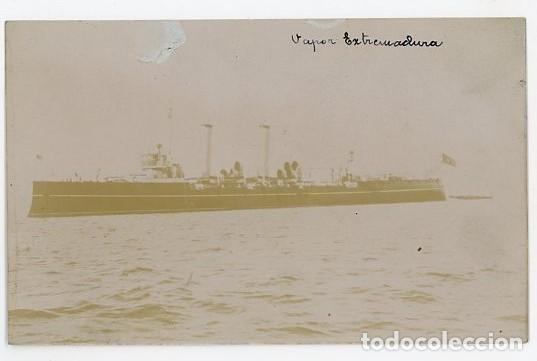 Fotograf&iacute;a antigua: VAPOR EXTREMADURA. NAUTICA. 1908