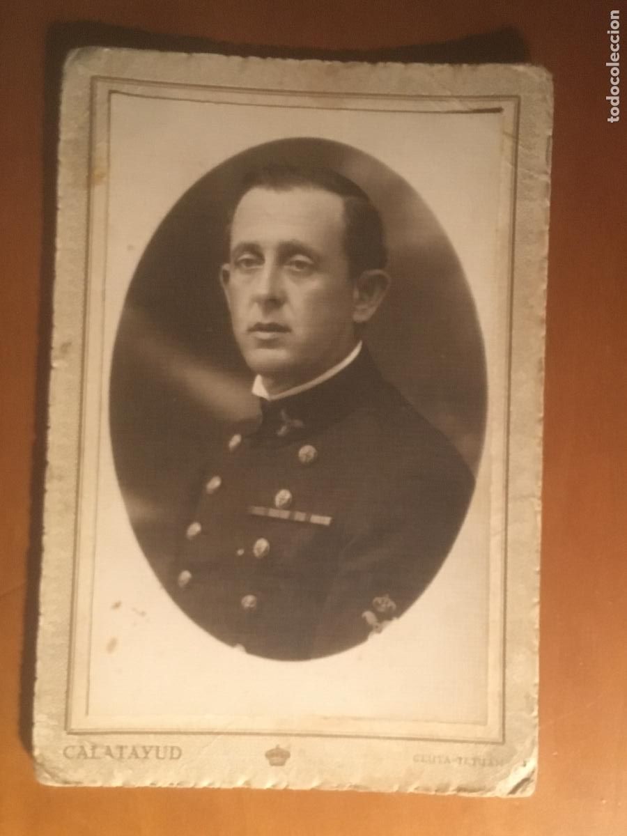 Fotograf&iacute;a antigua: militar de marina espa&ntilde;ol foto original antigua calatayud ceuta tetuan febrero 1925