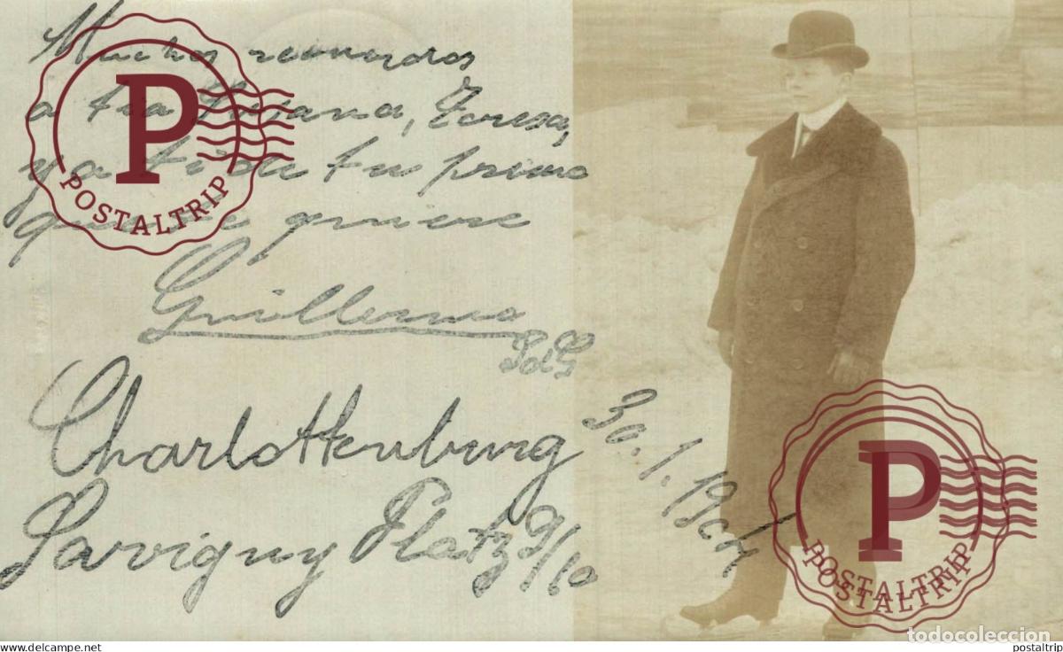 Alte Fotografie: FOTOPOSTAL. RPPC. ALEMANIA. DEUTCHLAND. CHARLOTTENBURG 1904