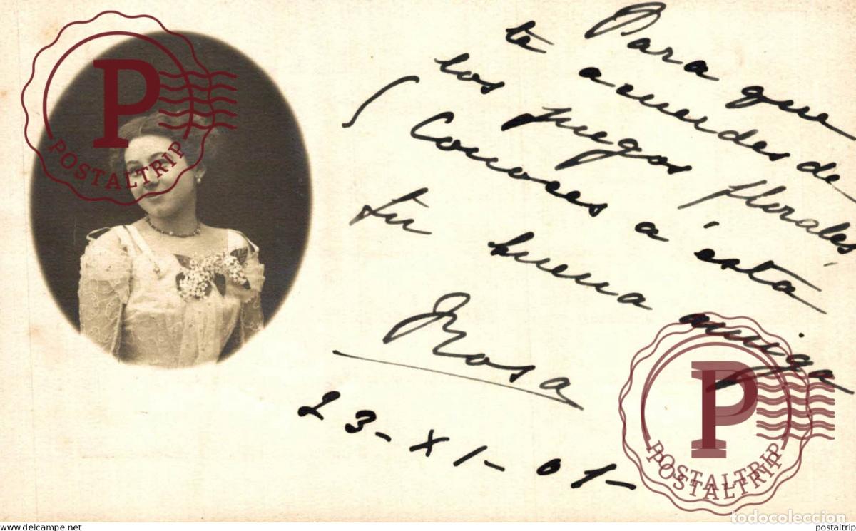 Alte Fotografie: FOTOPOSTAL. RPPC. MUJER. WOMEN. FEMME.
