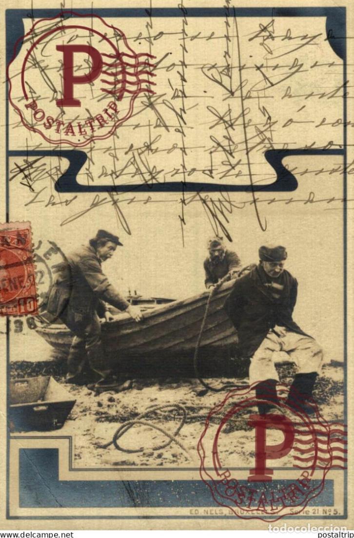 Alte Fotografie: RPPC. FOTOPOSTAL. PESCADORES. FISHERMAN.