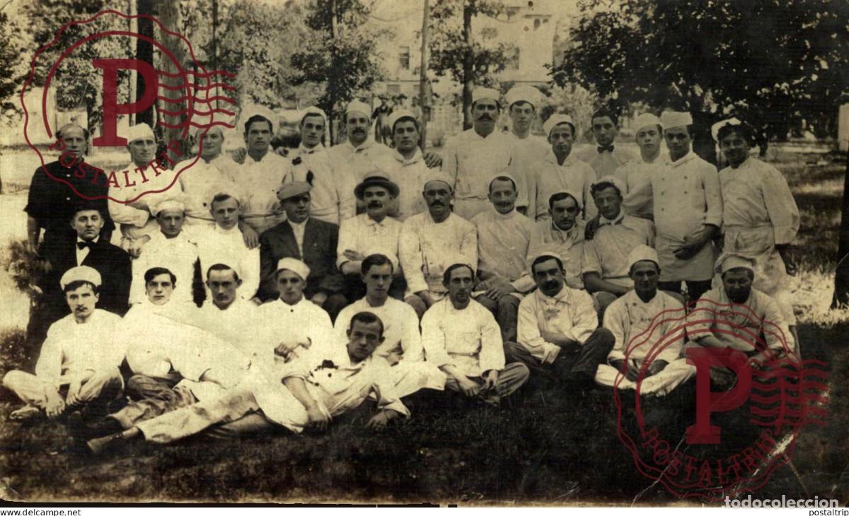 Fotograf&iacute;a antigua: RPPC. FOTOPOSTAL. COCINEROS. CHEFS. COOKS