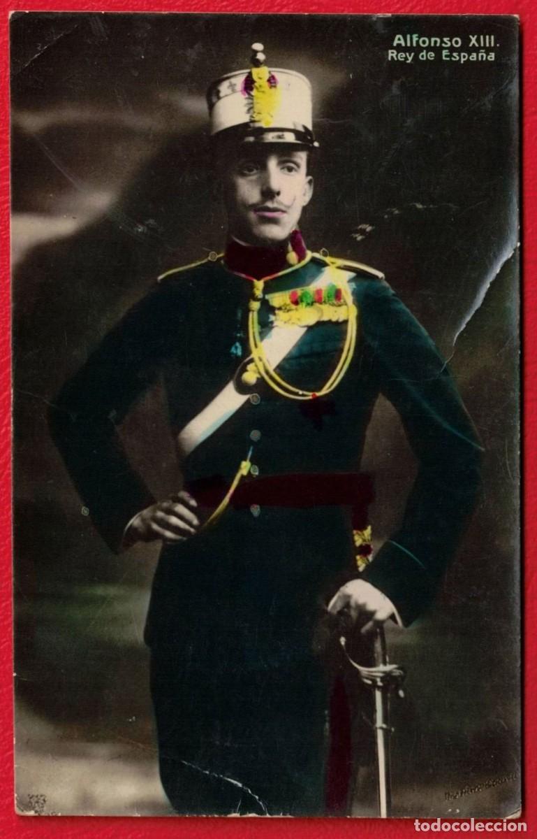 Fotograf&iacute;a antigua: S. M. Alfonso XIII - Rey de Espa&ntilde;a - Circulada