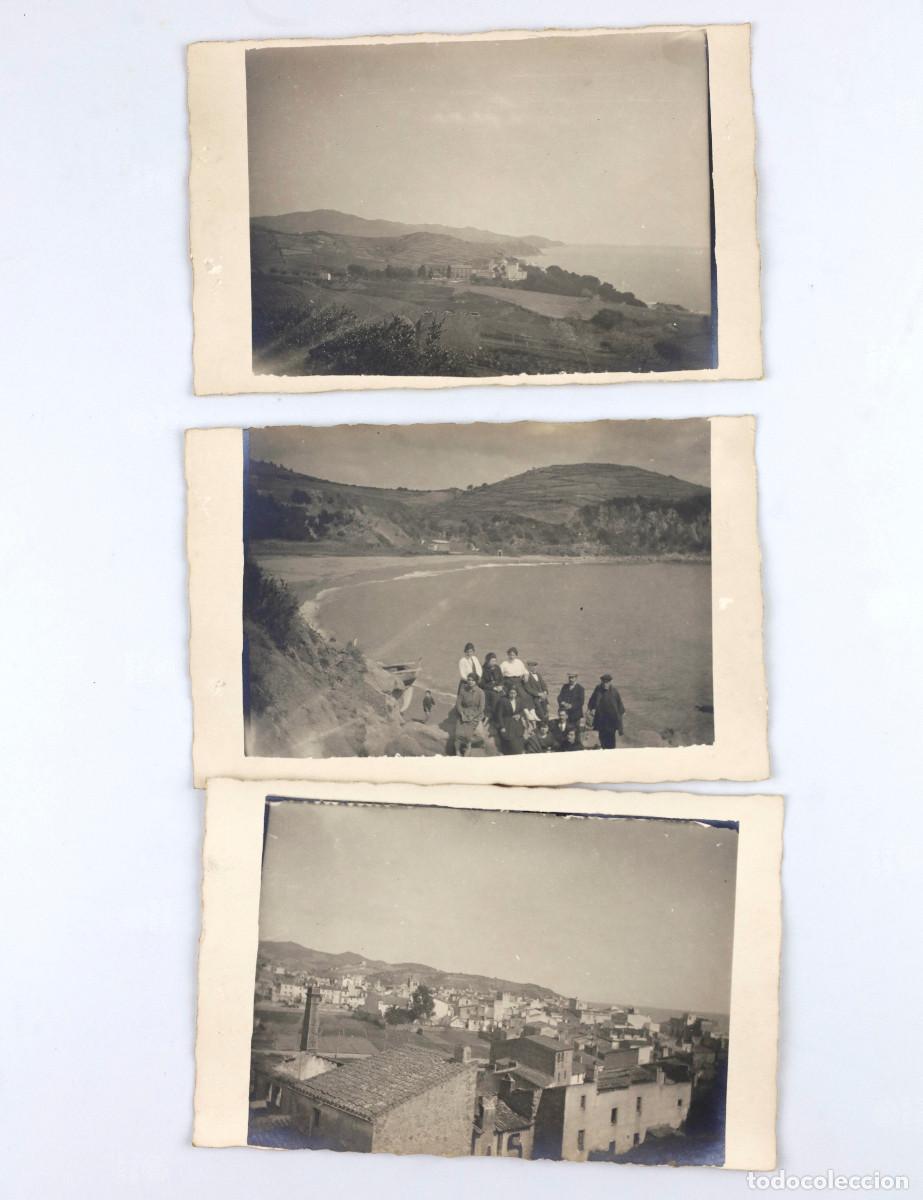 Fotograf&iacute;a antigua: SANT ANDREU DE PALOMAR, 3 FOTOS GRUP EXCURSIONISTA SANT ANDREU, 1920'S APROX.