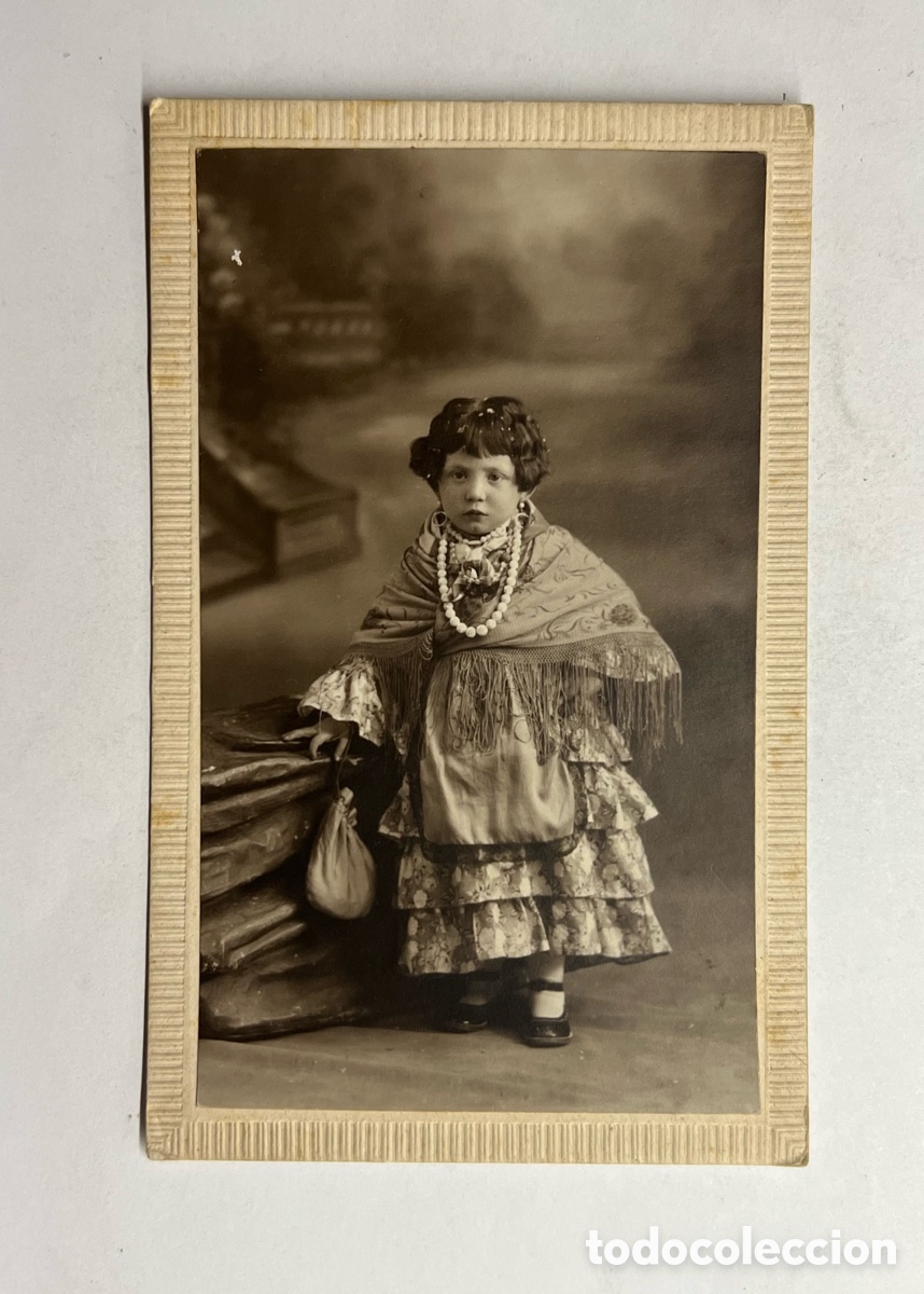 Fotograf&iacute;a antigua: NI&Ntilde;OS. LA FALLERA MADRILE&Ntilde;A&hellip; ILLERA, fot&oacute;grafo.. la Valenciana que naci&oacute; en Madrid.. (h.1920?)