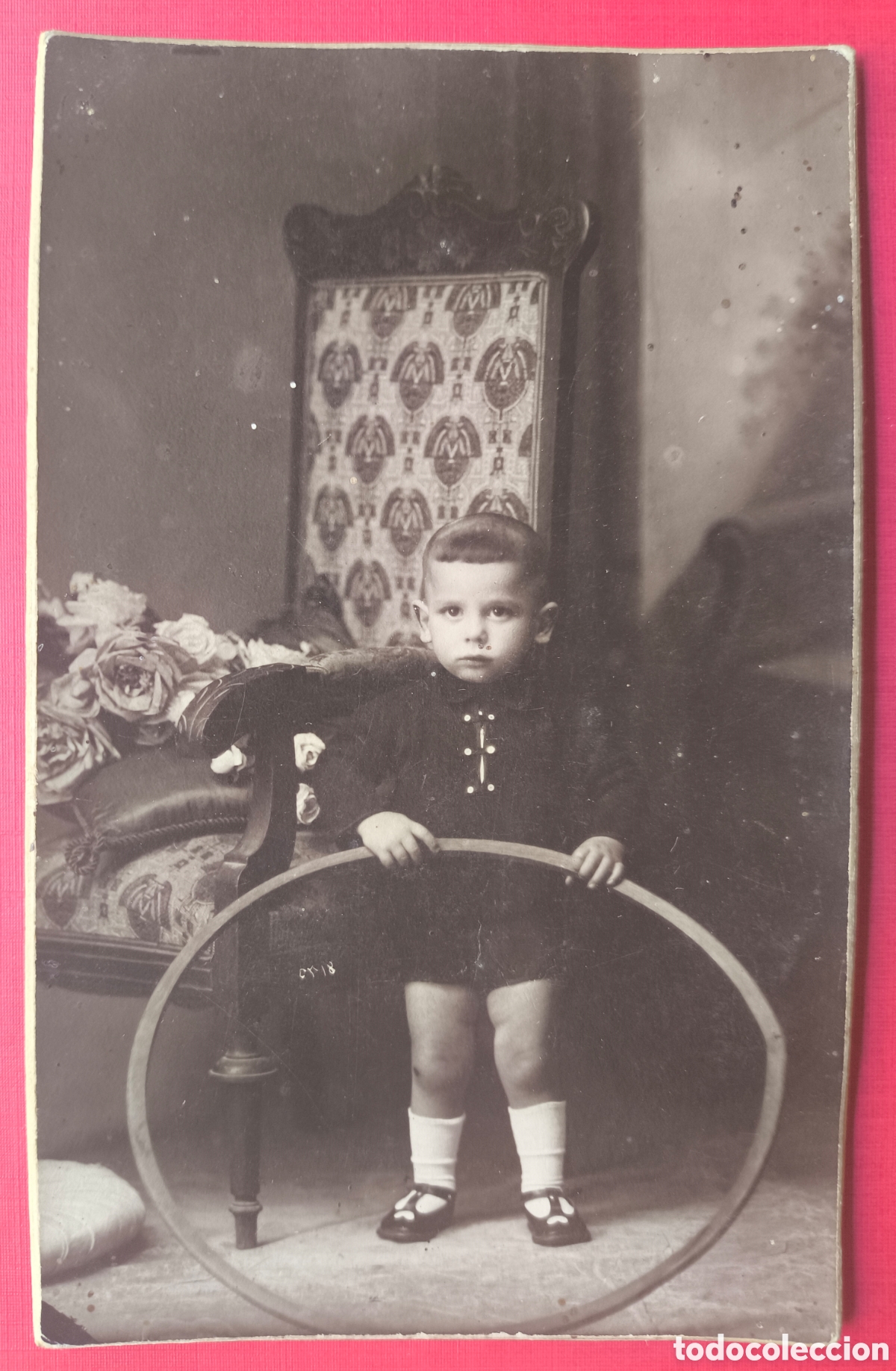 Fotograf&iacute;a antigua: FOTOGRAF&Iacute;A RETRATO DE ESTUDIO NI&Ntilde;O POSTAL FOTOGR&Aacute;FICA FOT&Oacute;GRAFO J. GARRIGA MAH&Oacute;N C. 1920