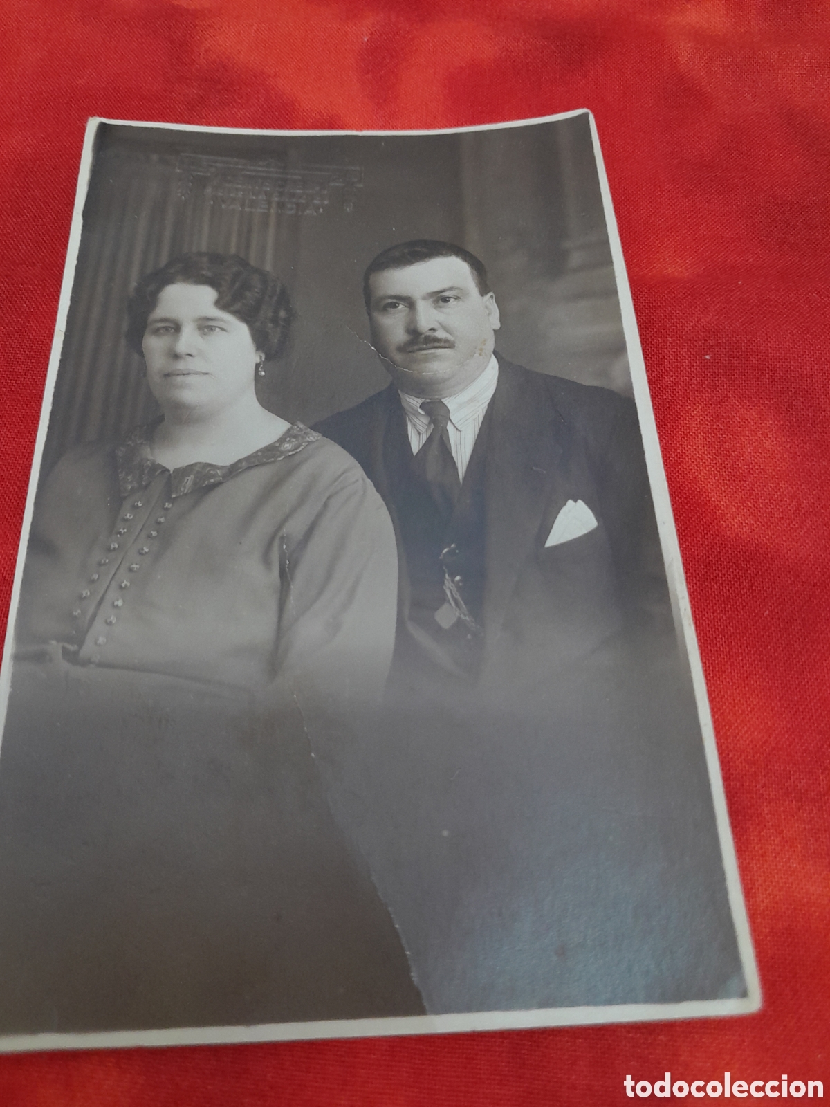 Fotograf&iacute;a antigua: Matrimonio fotografiado por el fotografo Vicente Crespo a&ntilde;o 1925