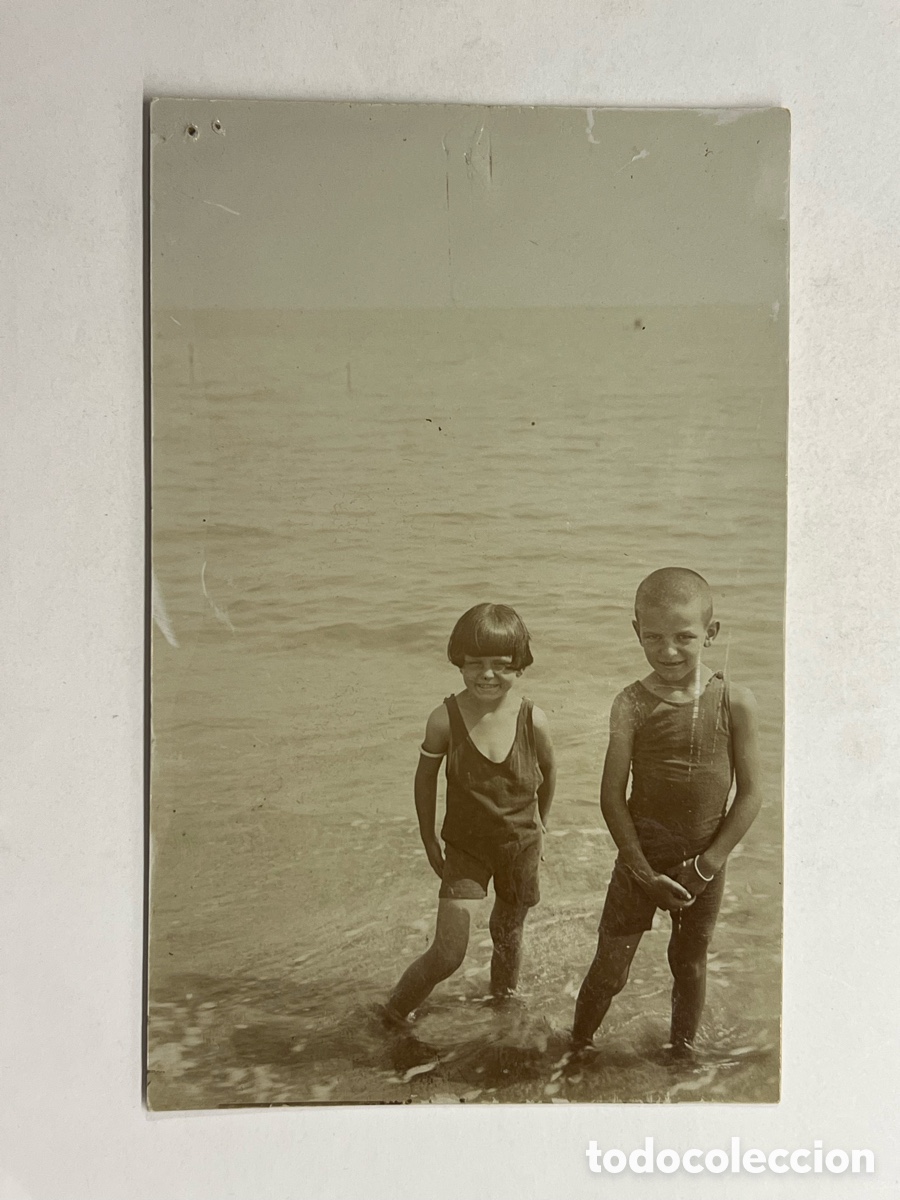 Fotograf&iacute;a antigua: BARCELONA. Fotograf&iacute;a del ni&ntilde;o Guillermo y Mar&iacute;a Gibert y Salussi&hellip; (h.1915?)