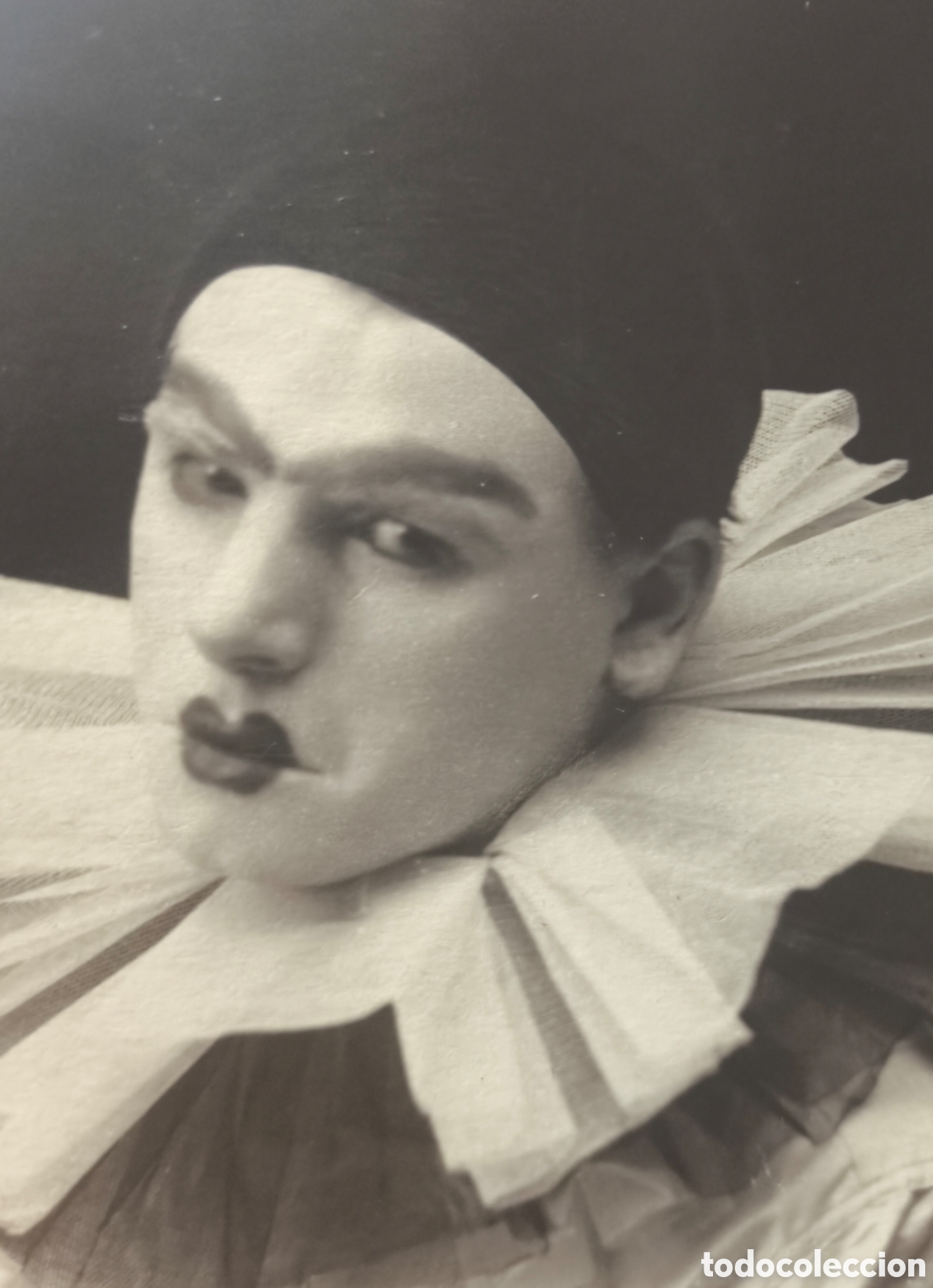 Fotograf&iacute;a antigua: BAMBI ARTISTA PIERROT MIMO POSTAL FOTOGR&Aacute;FICA FOT&Oacute;GRAFO F. DE BA&Ntilde;OS C. 1920