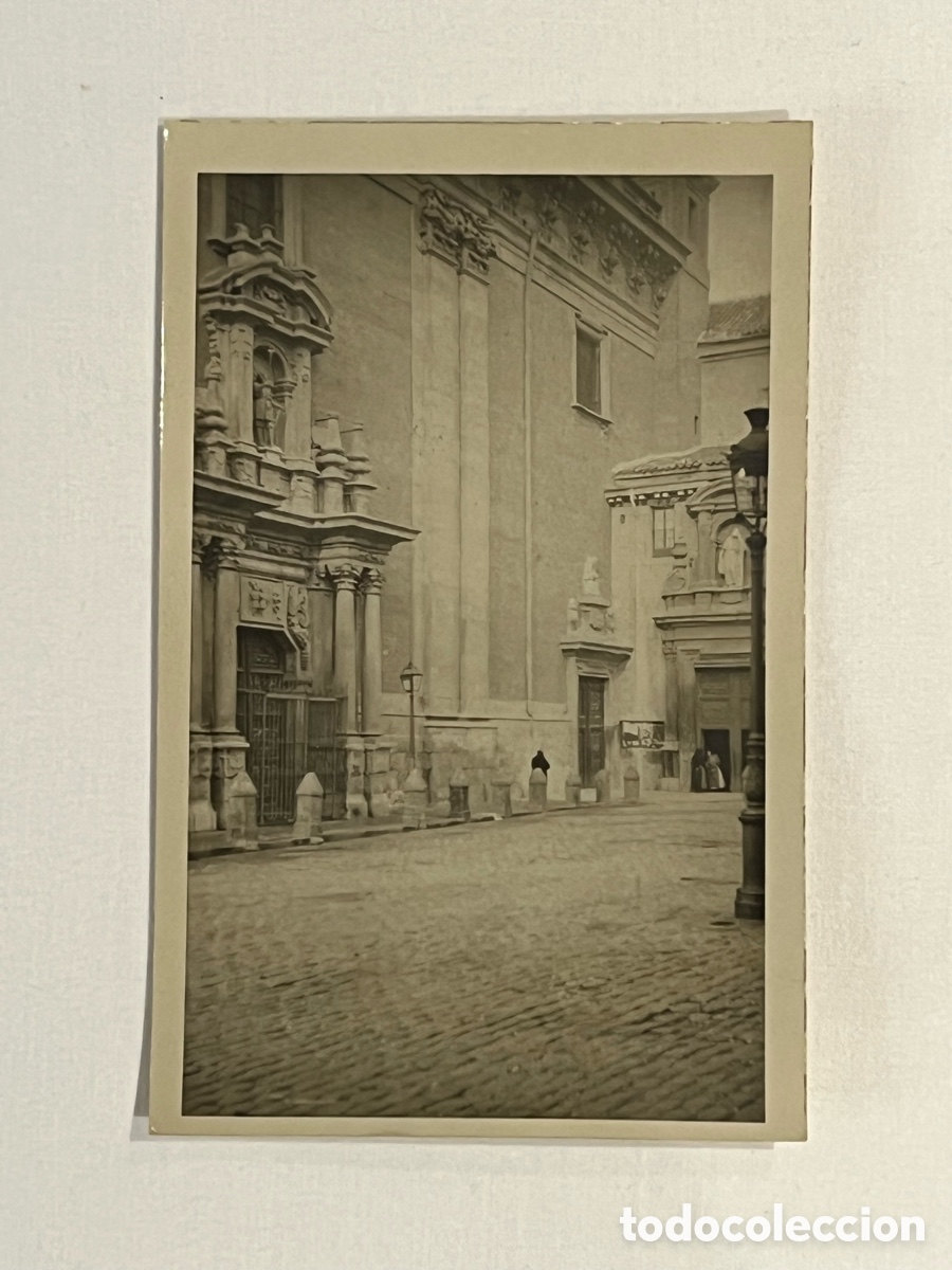 Fotograf&iacute;a antigua: MADRID. Fotograf&iacute;a Iglesia de San Andres. Fachada (h.1930?) Med&iacute;das: 14 x 9 cm.,