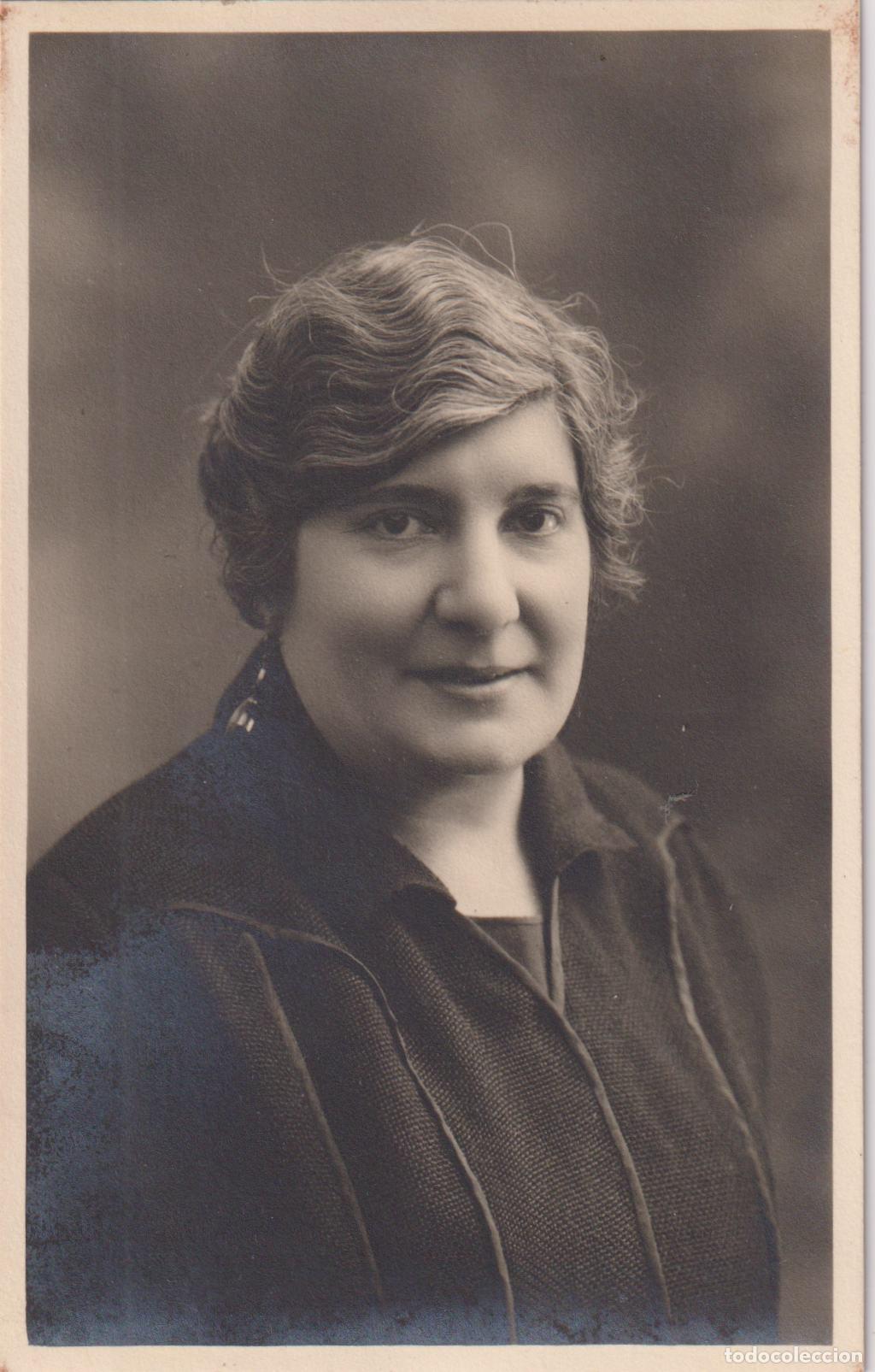 Fotograf&iacute;a antigua: ANTIGUA FOTOGRAFIA TARJETA POSTAL DE ESTUDIO, MUJER - S/C