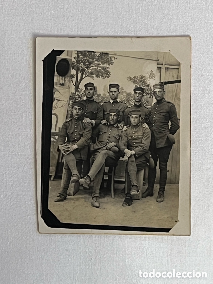 Fotograf&iacute;a antigua: MINUTEROS. RIPOLL (Girona) Juan Mas, a la meva benvolguda cosineta Trinitat del teu cosi.. (h.1920?)