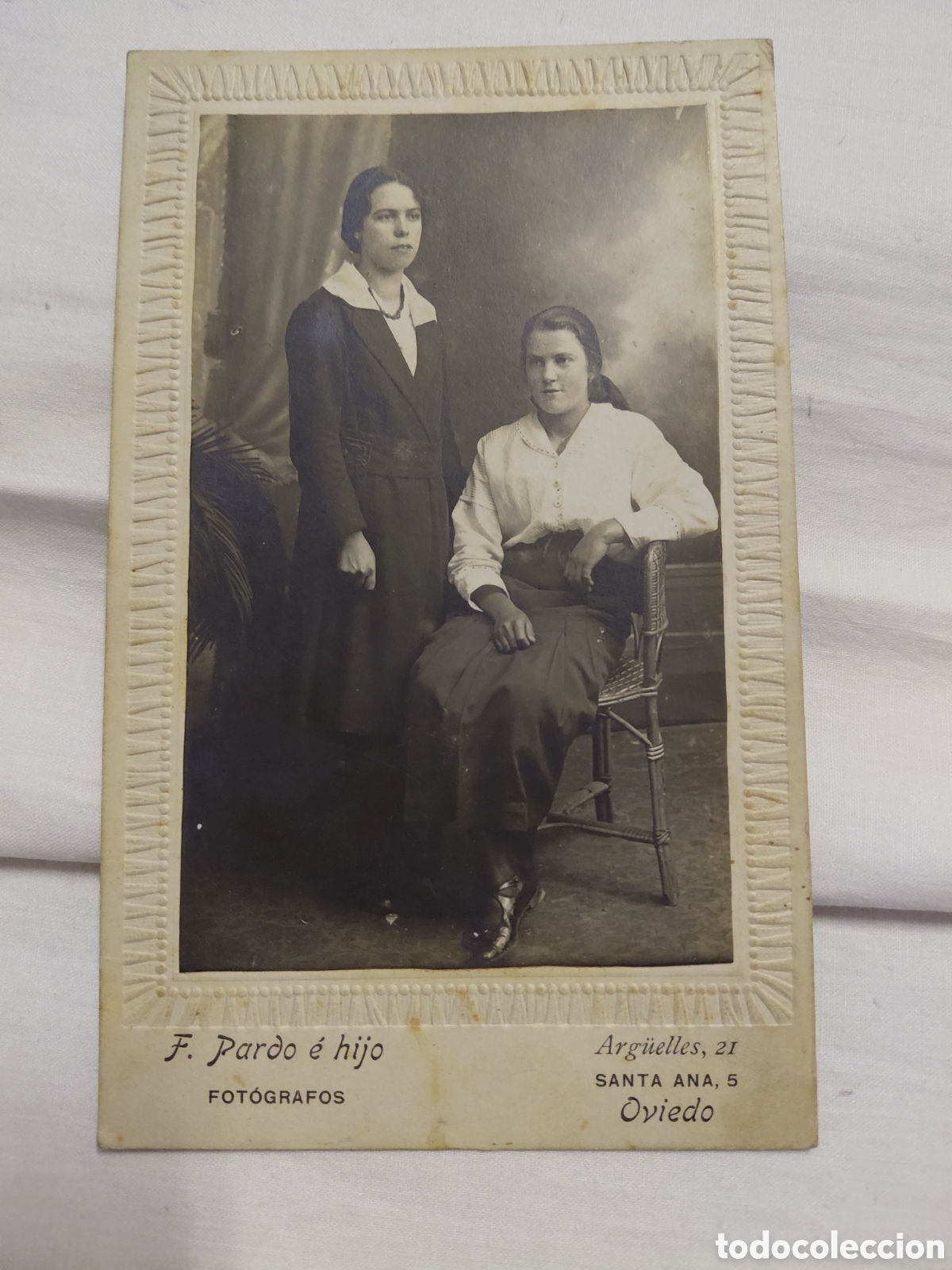 Fotograf&iacute;a antigua: ANTIGUA FOTOGRAFIA SE&Ntilde;ORITAS.FOTOGRAFOS F.PARDO E HIJO.OVIEDO