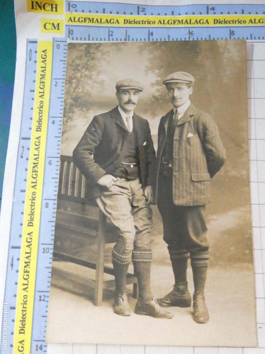 Fotograf&iacute;a antigua: FOTO FOTOGRAF&Iacute;A POSTAL. A&Ntilde;O 1905 APROX. ESCOCIA IRLANDA NORTE. HOMBRES GALANES. 3734