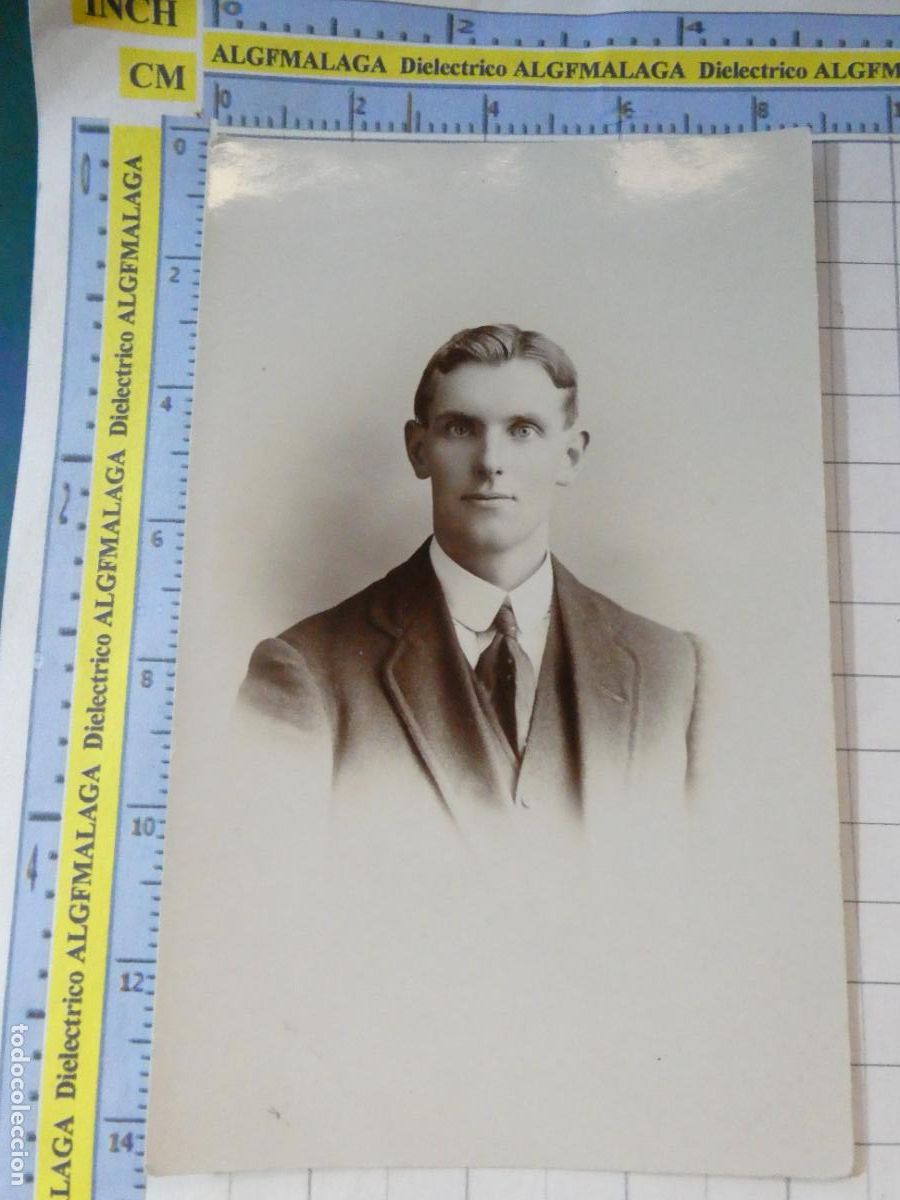 Fotograf&iacute;a antigua: FOTO FOTOGRAF&Iacute;A POSTAL. A&Ntilde;O 1905 APROX. ESCOCIA IRLANDA NORTE. BELFAST HOMBRE JOVEN. 3738