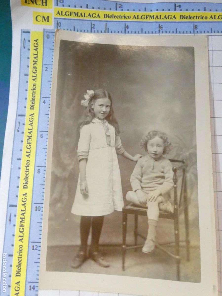 Fotograf&iacute;a antigua: FOTO FOTOGRAF&Iacute;A POSTAL. A&Ntilde;O 1905 APROX. ESCOCIA IRLANDA NORTE. NI&Ntilde;AS HERMANAS. 3740