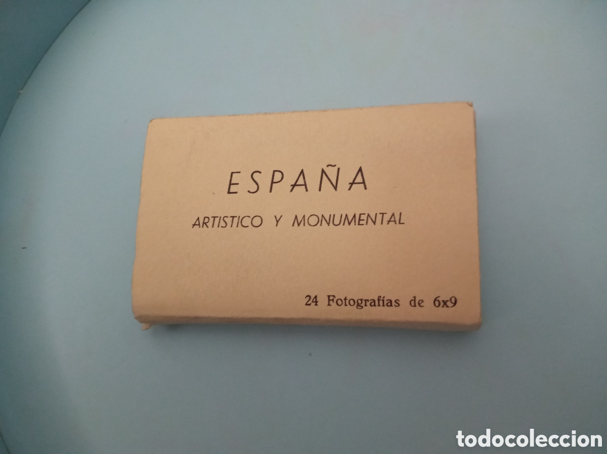 Fotograf&iacute;a antigua: Ant. acorde&oacute;n de 24 antiguas fotograf&iacute;as en miniatura, miden 90x60mm, Espa&ntilde;a Art&iacute;stico y Monumental