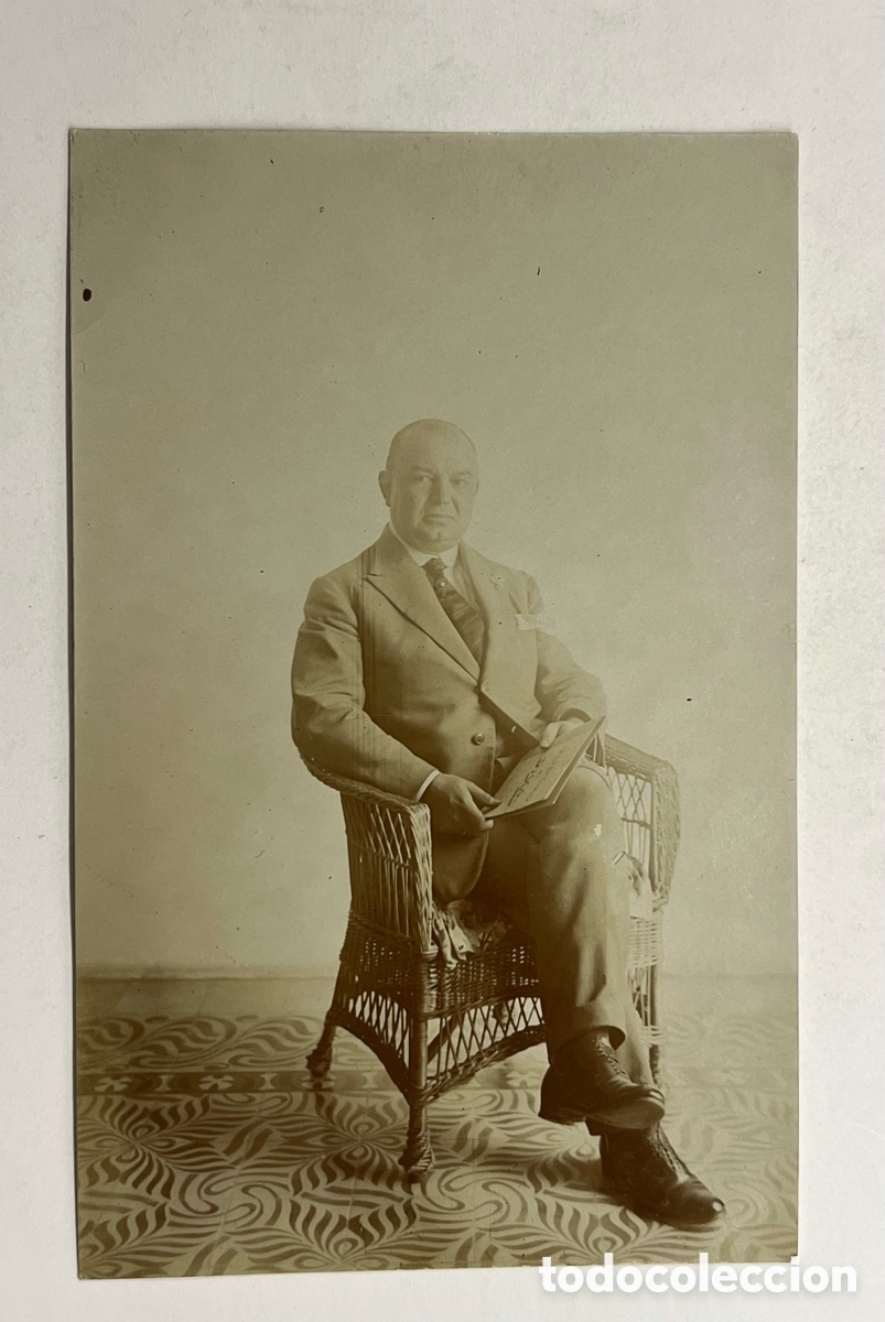 Fotograf&iacute;a antigua: BARCELONA. Fotograf&iacute;a Adolfo Gibert Ferrer, Empresario teatral.. , Verano de 1921