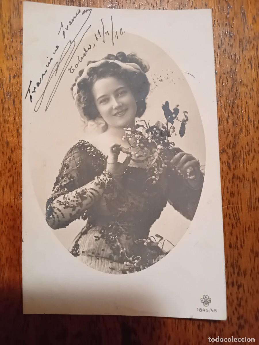 Fotograf&iacute;a antigua: 2 cartas postales con fecha 1910-1911 escritas y con firma aut&oacute;grafa de Francisco Franco Bahamonde