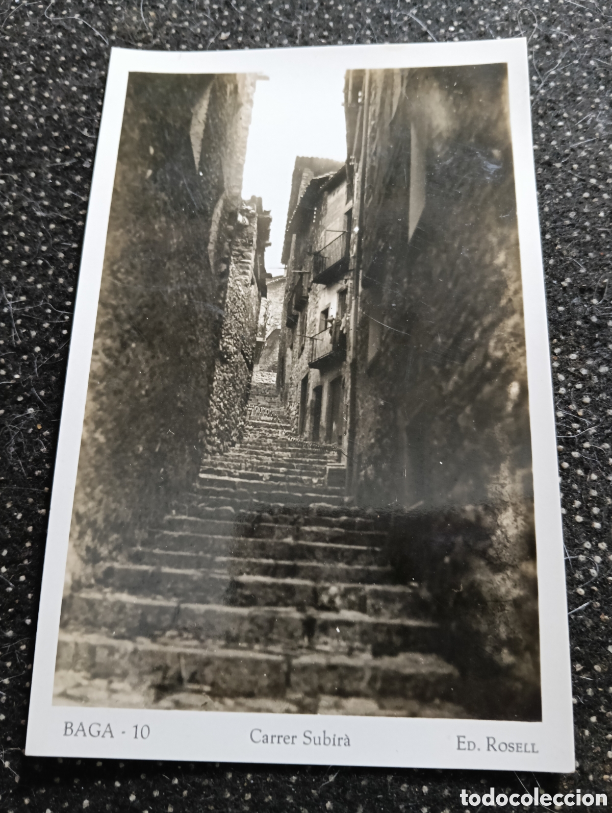 Fotograf&iacute;a antigua: Postal a&ntilde;os 30 de Baga n&deg; 10 Carrer Subira, ed. Rosell, Barcelona