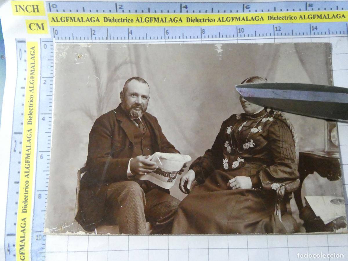 Fotograf&iacute;a antigua: FOTO FOTOGRAF&Iacute;A POSTAL. A&Ntilde;O 1905 APROX. ESCOCIA IRLANDA NORTE. MATRIMONIO MUJER HOMBRE. 2857