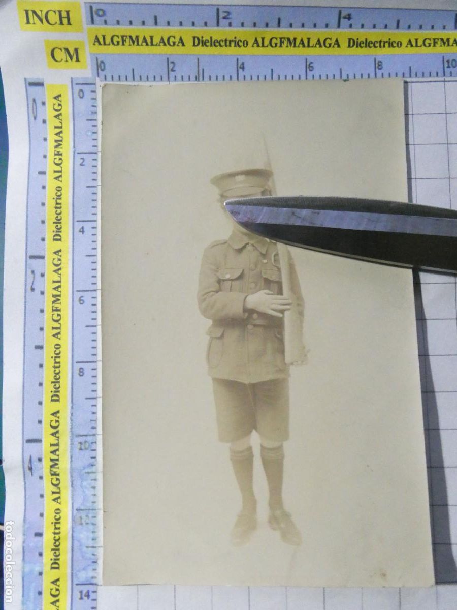 Fotograf&iacute;a antigua: FOTO FOTOGRAF&Iacute;A POSTAL. A&Ntilde;O 1905 APROX. ESCOCIA IRLANDA NORTE. NI&Ntilde;O MILITAR SOLDADO. 2863