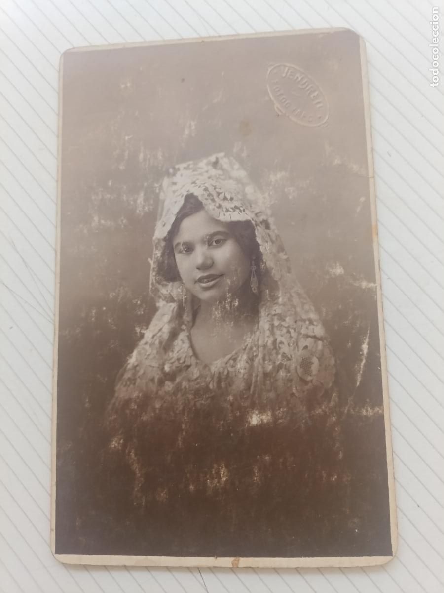 Fotograf&iacute;a antigua: Vendrell fot&oacute;grafo, Valencia. Tarjeta postal