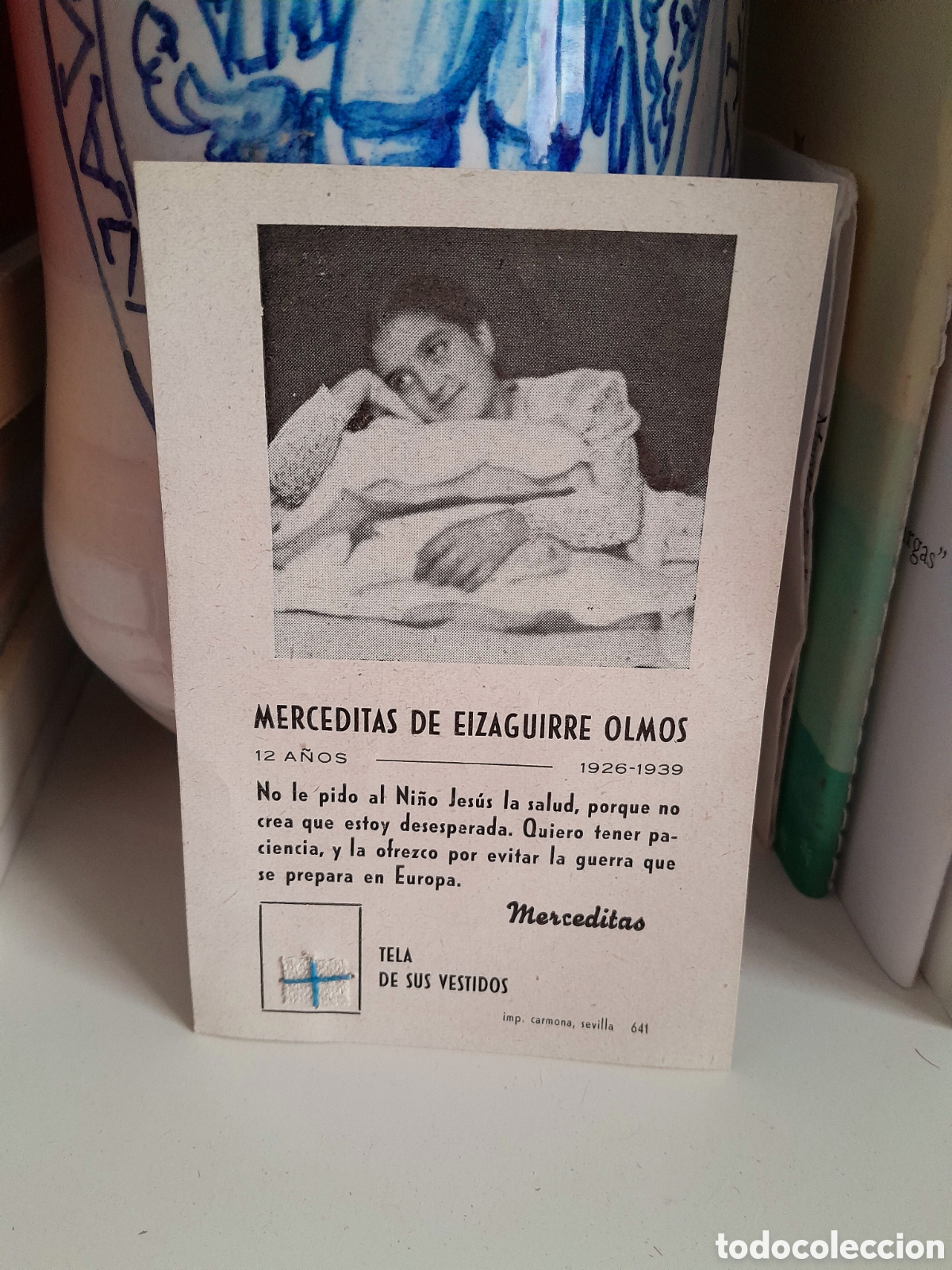 Fotograf&iacute;a antigua: Relicario - Merceditas de Eizaguirre Olmos