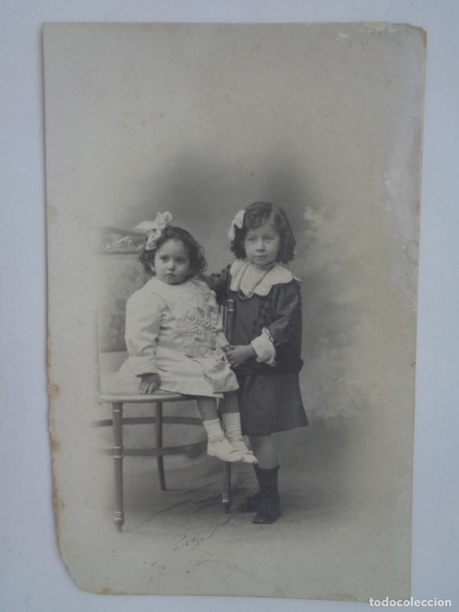 Fotograf&iacute;a antigua: PRECIOSA FOTO DE ESTUDIO DE NI&Ntilde;AS , HERMANAS; PRINCIPIOS DE SIGLO . DE MARIN&Eacute; , BARCELONA