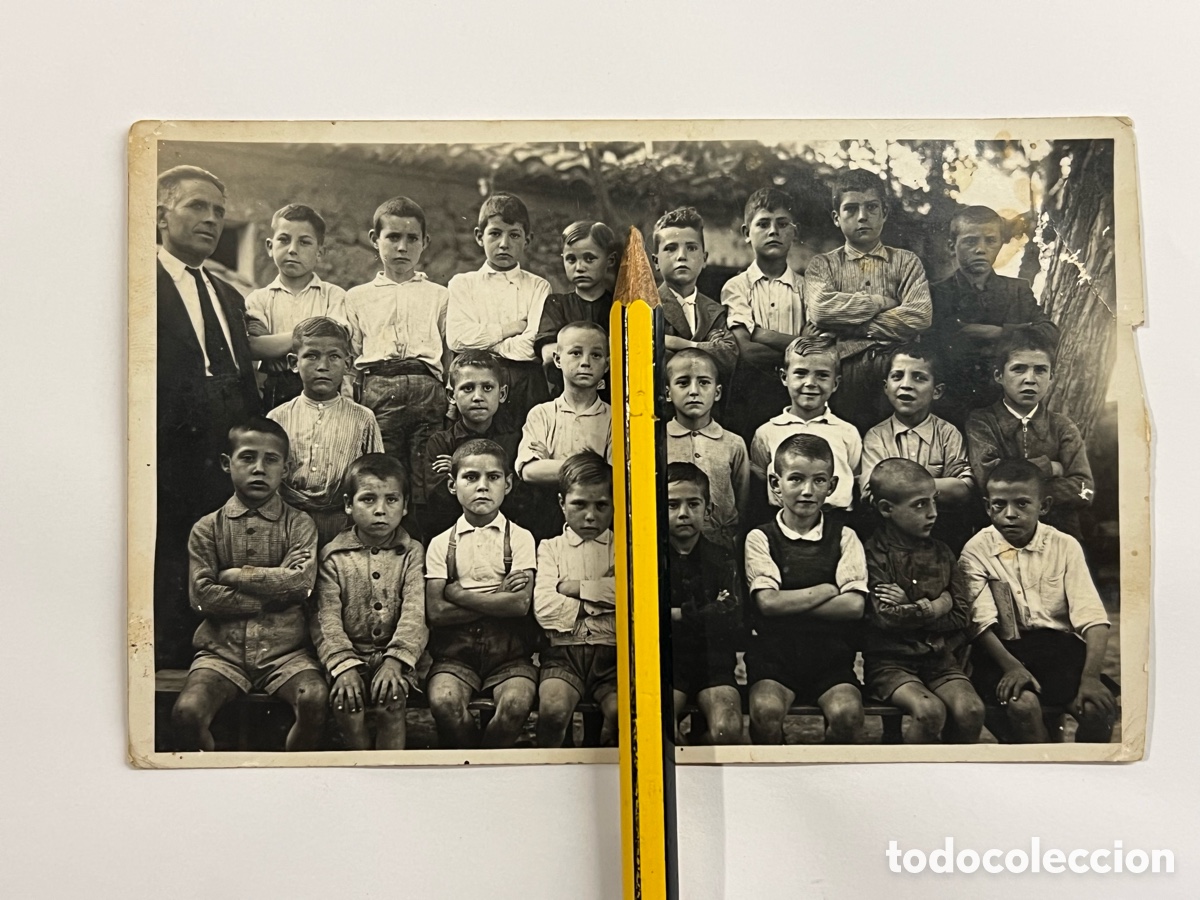 Fotograf&iacute;a antigua: PUERTO SAGUNTO.. la Escuela en la Valencia Republicana.. Recuerdo escolar.. (h.1935?)