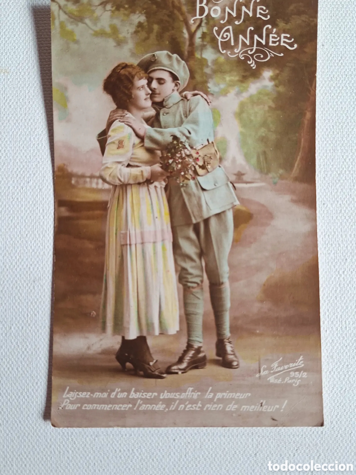 Fotograf&iacute;a antigua: Postal Rom&aacute;ntica A&ntilde;o 1916