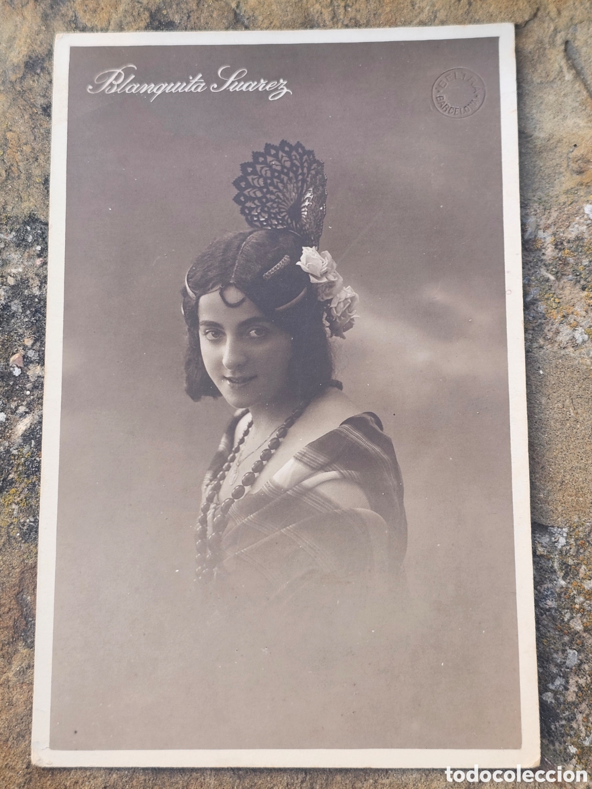 Fotograf&iacute;a antigua: Tarjeta Postal Vintage: Blanquita Su&aacute;rez (Cupletista, 1917, Modelo de Picasso) -Ediciones Beltr&aacute; BCN