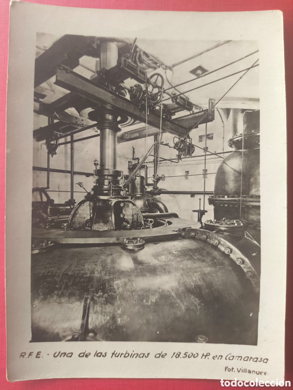 Fotograf&iacute;a antigua: CAMARASA TURBINA POSTAL FOTOGRAF&Iacute;A NOGUERA LLEIDA FOT&Oacute;GRAFO VILLANUEVA C. 1925