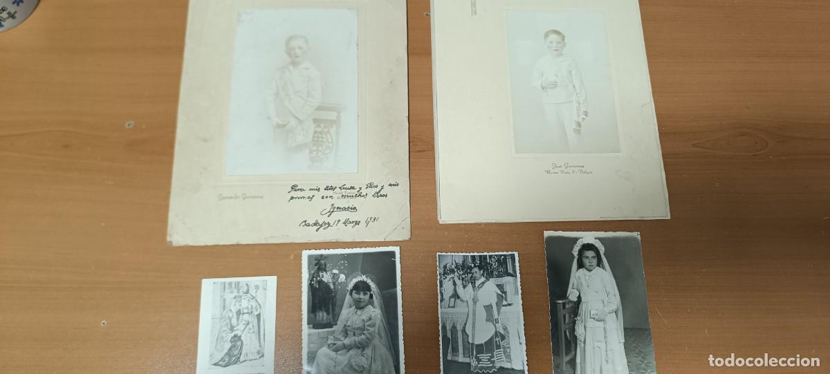 Fotograf&iacute;a antigua: LOTE DE FOTOGRAF&Iacute;AS DE COMUNION, CURA P&Aacute;RROCO Y CONVOCATORIA MARTIR SAN BLAS ALOS 30 Y 40