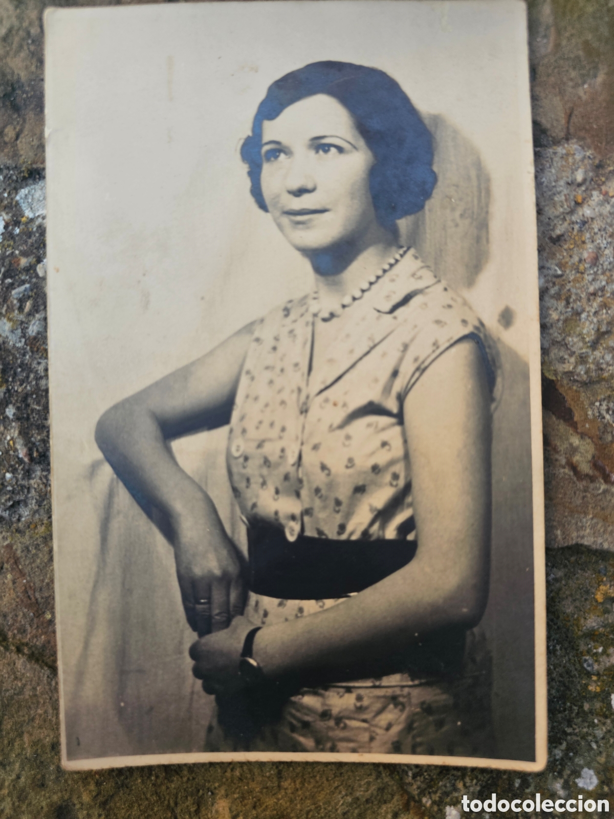 Fotograf&iacute;a antigua: Fotograf&iacute;a Postal Retrato Mujer A&ntilde;os 30 - Art Foto Cin Barcelona (1932)