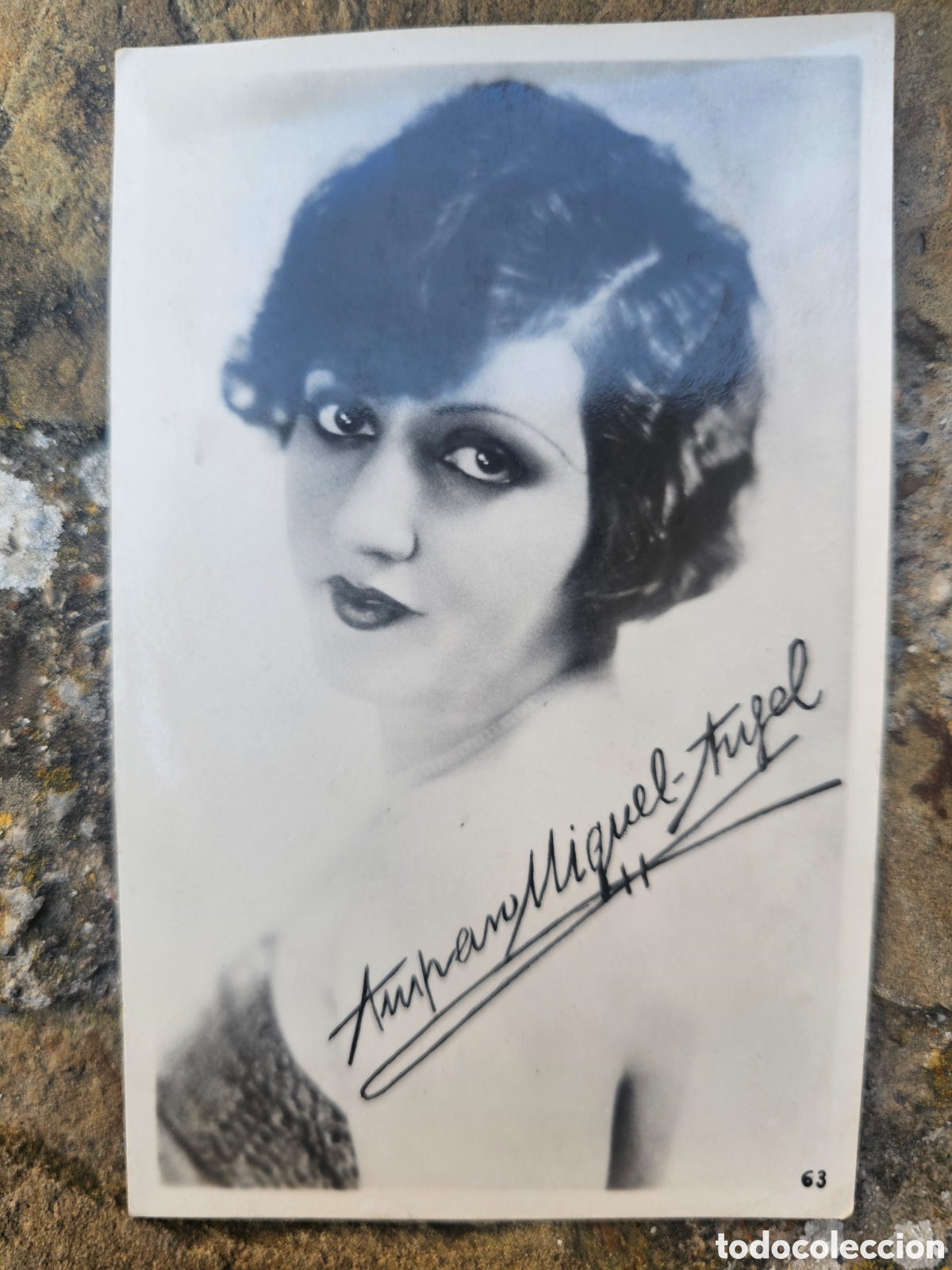 Fotograf&iacute;a antigua: Tarjeta Postal Antigua - Amparo Miguel-Angel (Editorial Fotogr&aacute;fica Barcelona, N&ordm; 63)