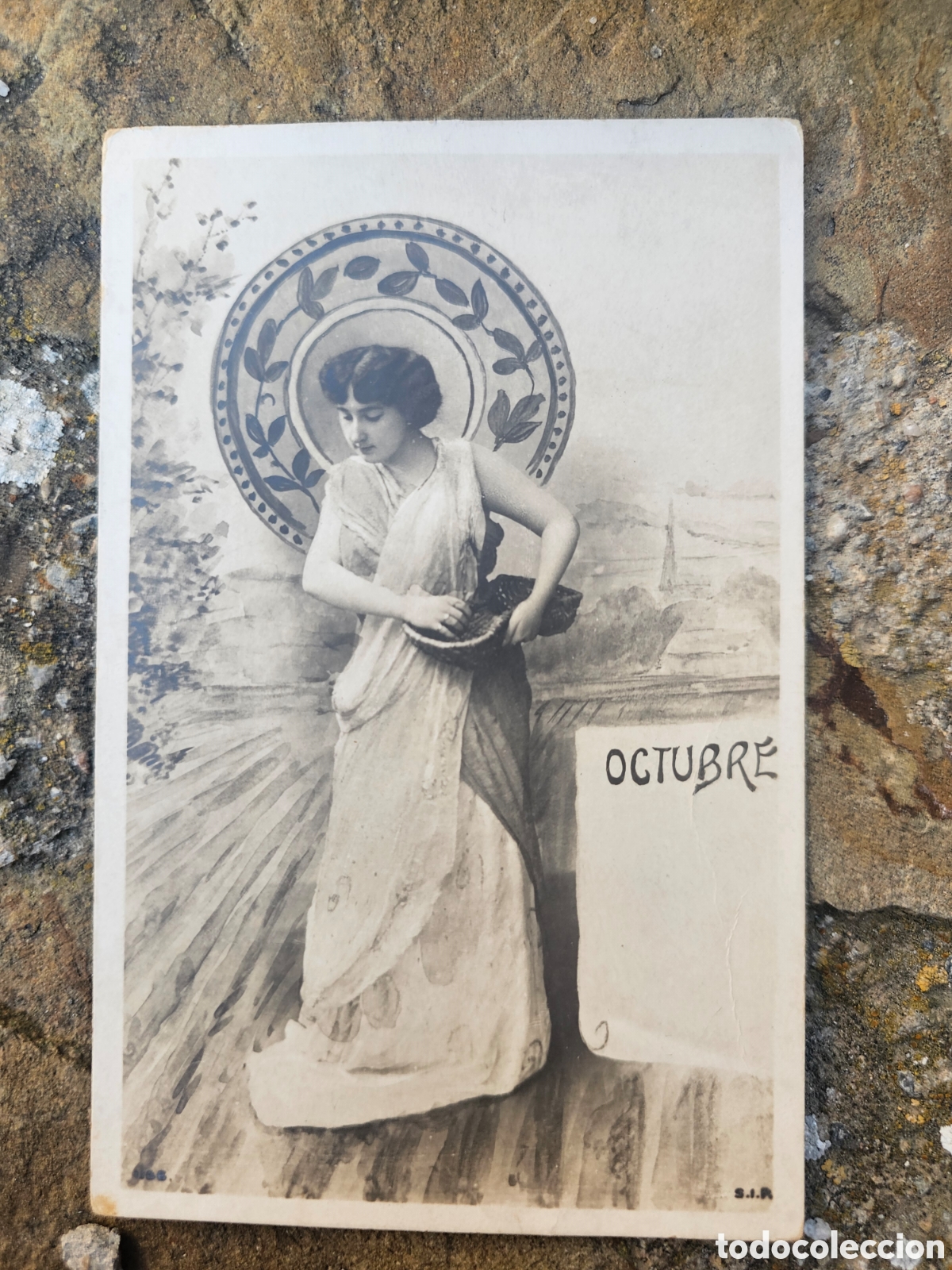 Fotograf&iacute;a antigua: Postal Antigua Art Nouveau / Modernista - Serie Meses: &rdquo;OCTUBRE&rdquo; (S.I.P.)
