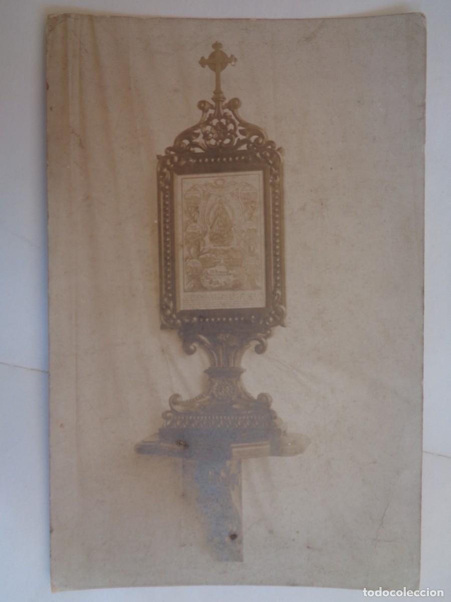 Fotograf&iacute;a antigua: FOTO MUY ANTIGUA DE UN CUADRO DE LA VIRGEN . PRINCIPIOS DE SIGLO