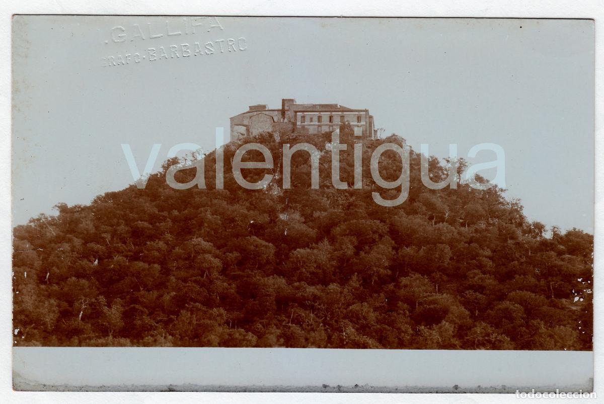 Fotograf&iacute;a antigua: Manuel Gallifa Antigua vista Santuario Nuestra Se&ntilde;ora de El Pueyo Barbastro Postal fotogr&aacute;fica 1900s