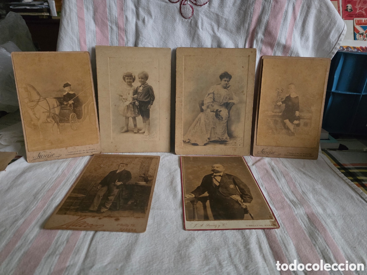 Fotograf&iacute;a antigua: 5 FOTOGRAF&Iacute;AS DE LA BURGUES&Iacute;A CUBANAO/ ESPA&Ntilde;OLA DEL SIGLO XIX